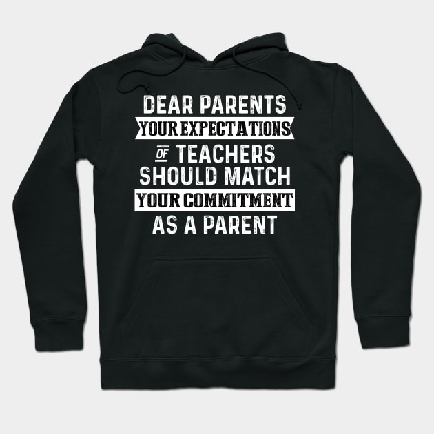 Dear Parents Funny Hoodie by Danielsmfbb